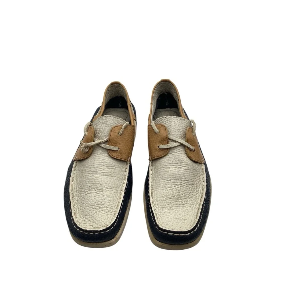 Tommy Bahama Shoes Mens 9.5M‎ Tan Brown Leather Boat (3231men9)
